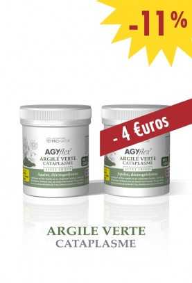 Lot de 2 AGYflex® ARGILE VERTE Cataplasme - Muscles et Articulations