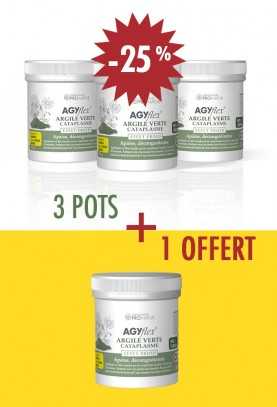 3+1 OFFERT AGYflex® ARGILE VERTE Cataplasme - Muscles et Articulations