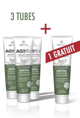 Argile Verte Gel - 3 tubes + 1 gratuit