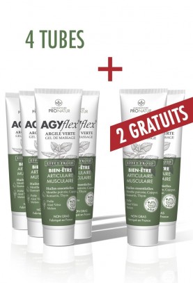 Argile Verte Gel - 4 tubes + 2 gratuits