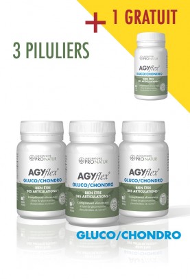 Lot de 3 + 1 GRATUIT AGYflex® GLUCO/CHONDRO