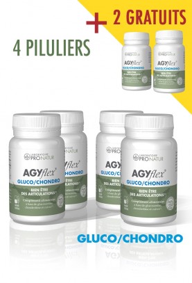 Lot de 4 + 2 GRATUITS AGYflex® GLUCO/CHONDRO