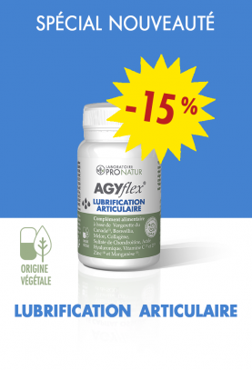 OFFERT 1 AGYflex® LUBRIFICATION ARTICULAIRE D'UNE VALEUR DE 22€ !