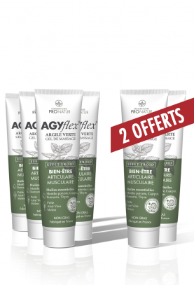 Argile Verte Gel - 4 tubes + 2 gratuits