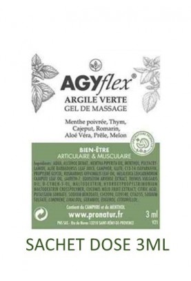 lot de 10 x 3 ml - AGYflex® ARGILE VERTE Sachet dose