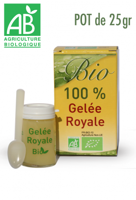 1 POT GELEE ROYALE BIO TYPE 1 offert d'une valeur de 19€