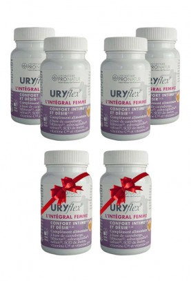 4+2 OFFERTS URYflex® L'INTEGRAL FEMME - CONFORT INTIME, FLUX URINAIRE ET DESIR