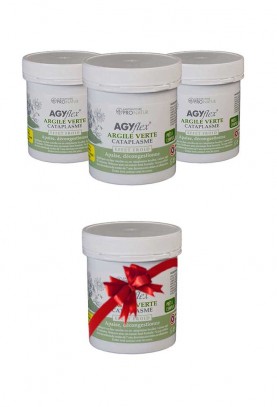 3 + 1 OFFERT AGYflex® ARGILE VERTE - Cataplasme pour Muscles et Articulations