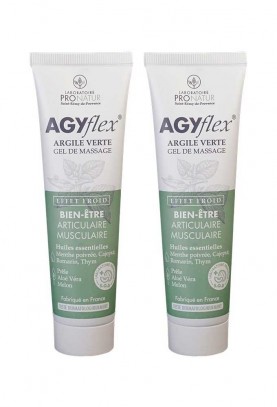 Lot de 2 AGYflex® ARGILE VERTE Gel de Massage