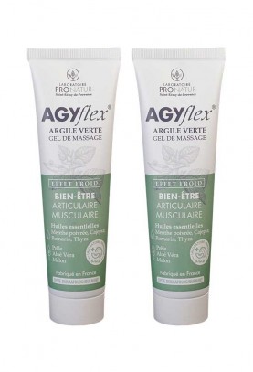 Lot de 2 ARGILE VERTE AGYflex® Gel de Massage