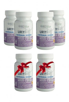 4+2 OFFERTS URYflex® L'INTEGRAL HOMME - CONFORT URINAIRE, PROSTATE ET SEXUALITE