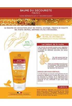 OFFERT 1 BAUME DU SECOURISTE MAINS 50 ml - Claude Bell